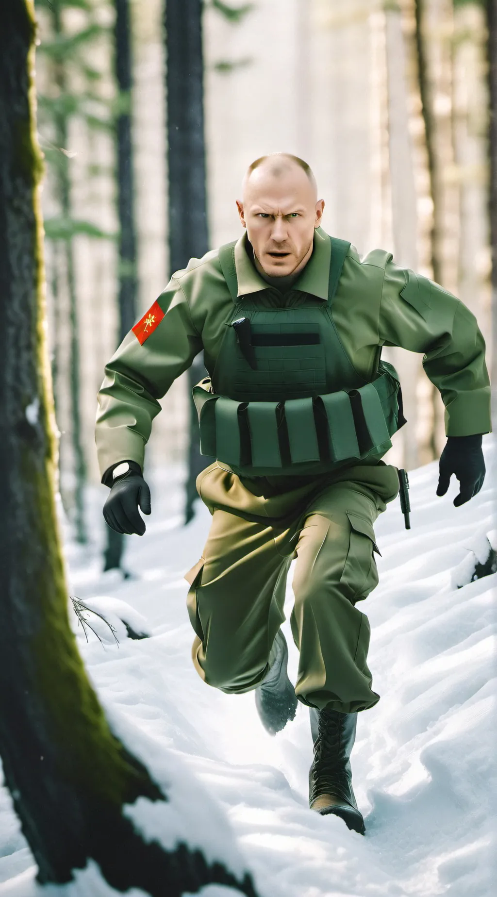 ai character: Russian Soldier background