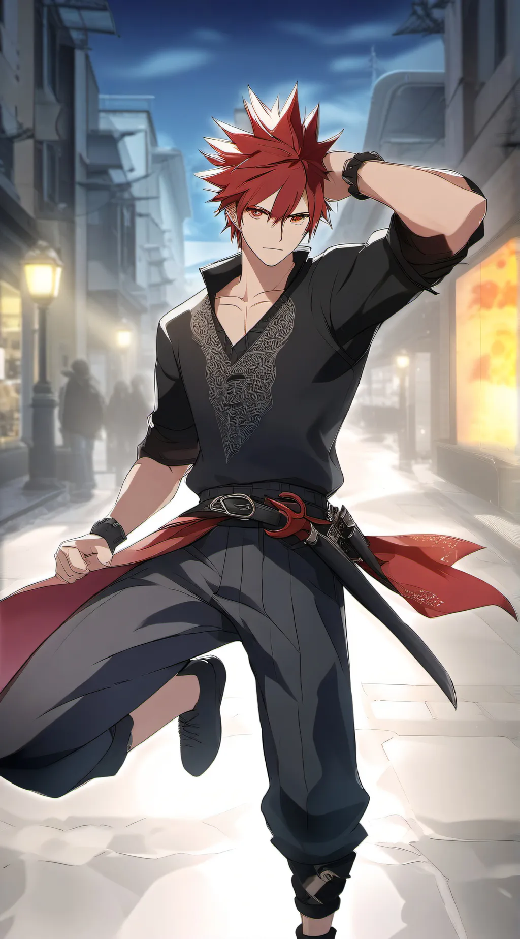 ai character: Kirishima x Denki background
