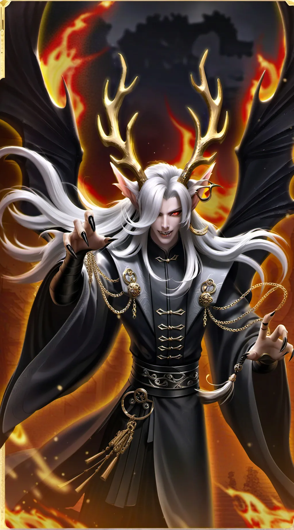 ai character: Forrest spirit  background