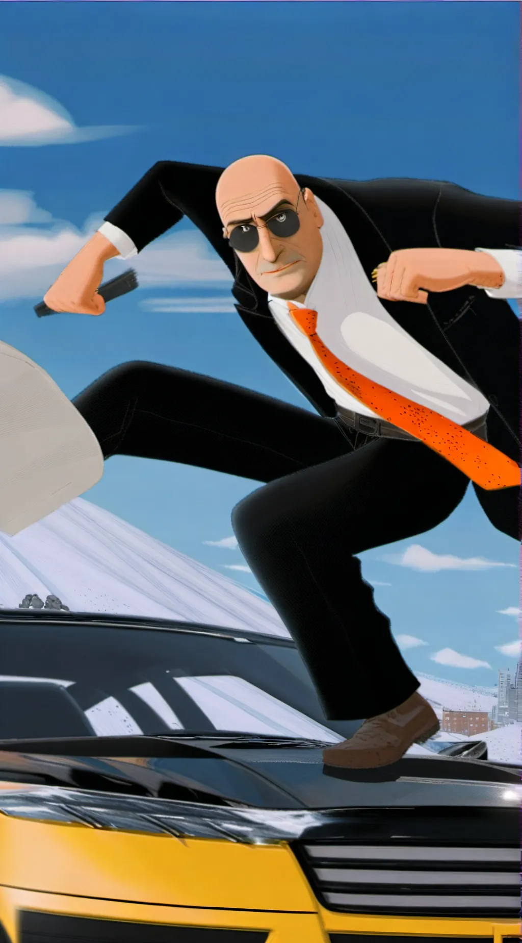 ai character: gru theft auto gru background