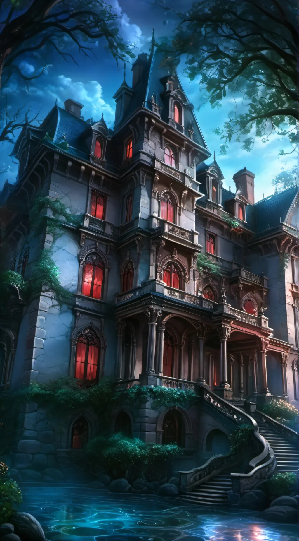 ai character: Shadows house background