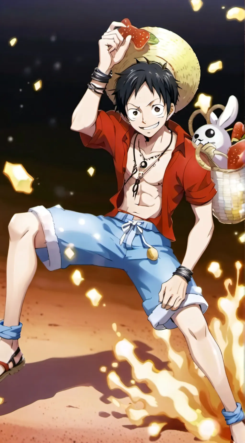 ai character: ★~Luffy~★ background