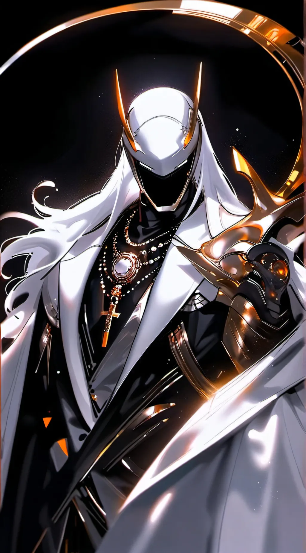 ai character: ghost face background