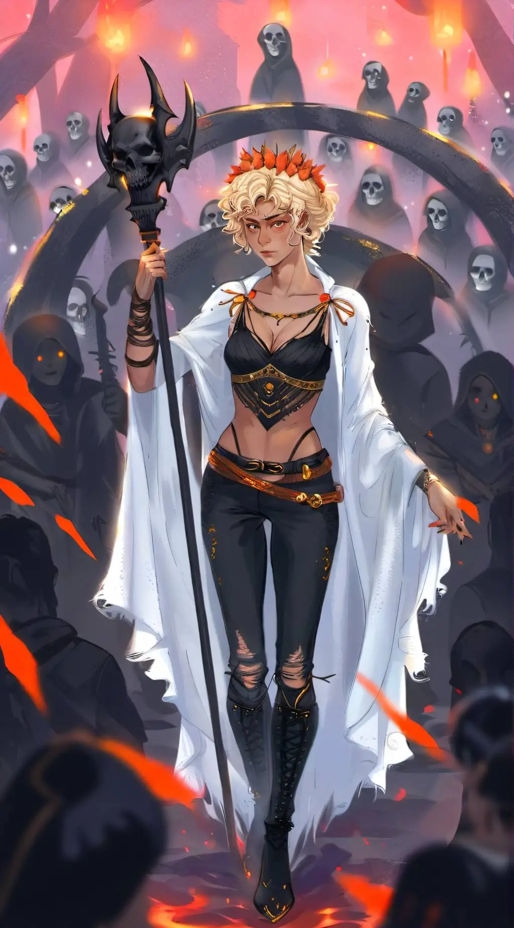 ai character: +Aurora+ background