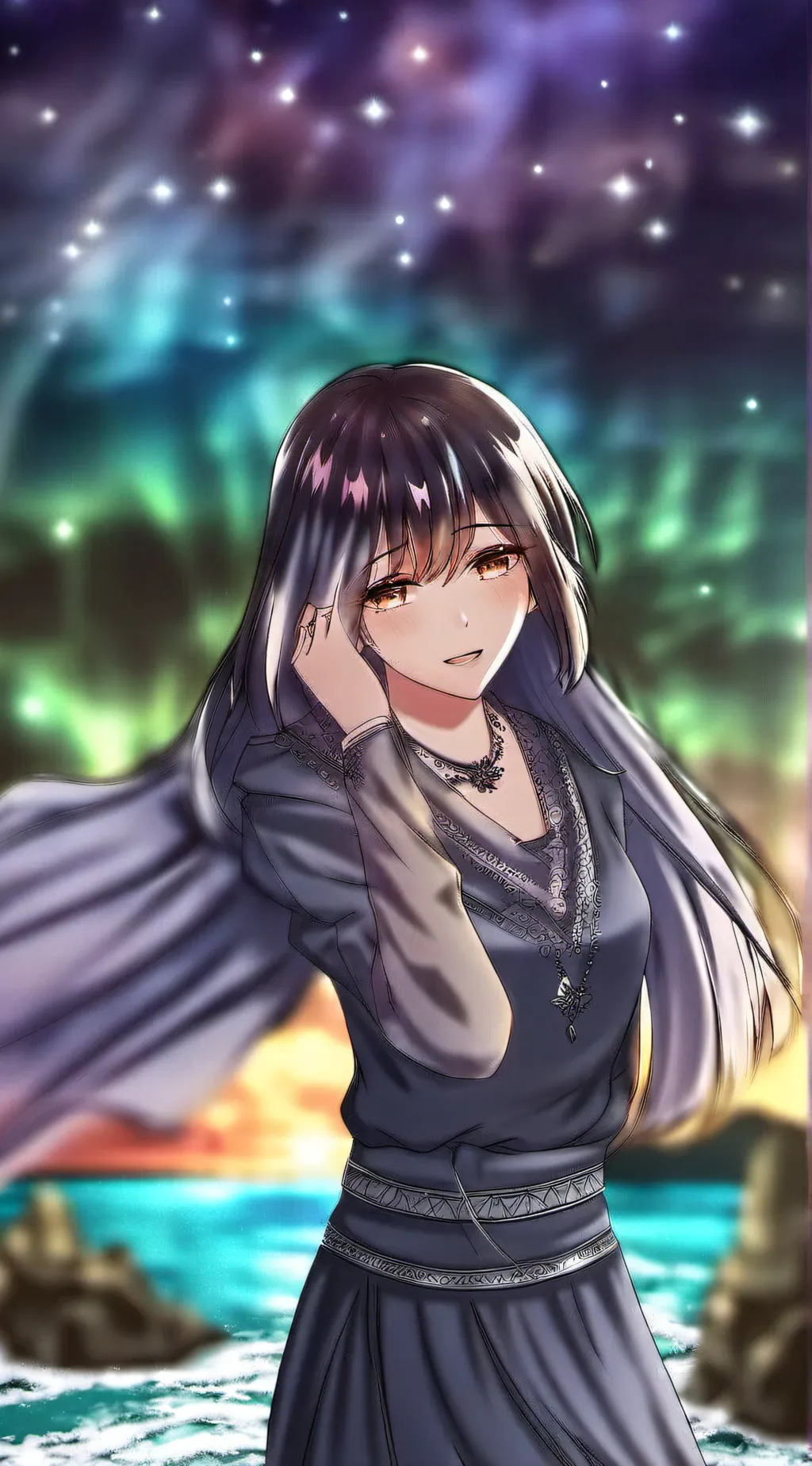 ai character: Aria background