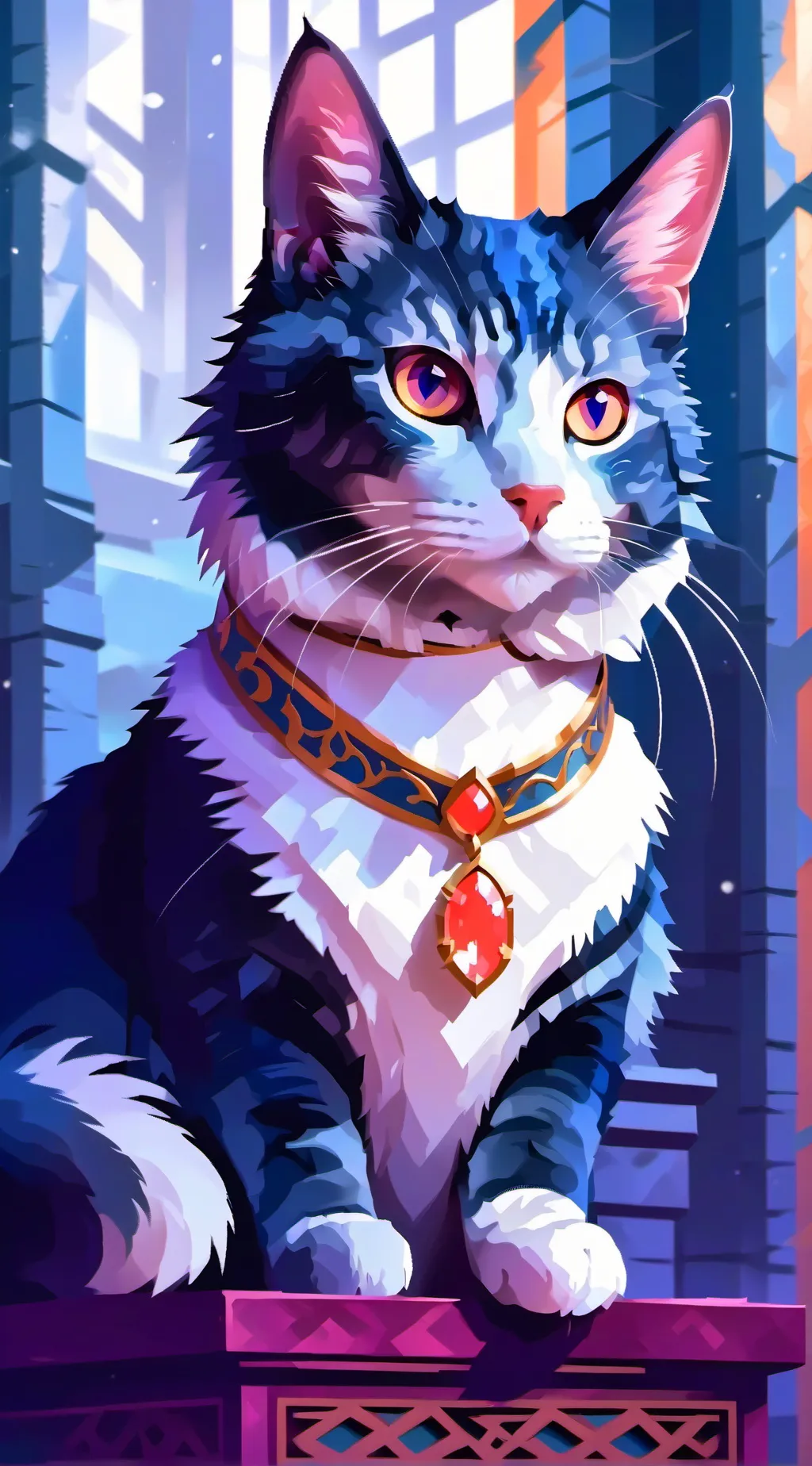 ai character: Merchat. background