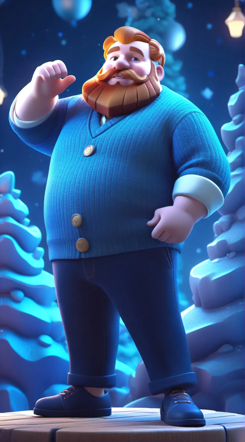 ai character: Caseoh background