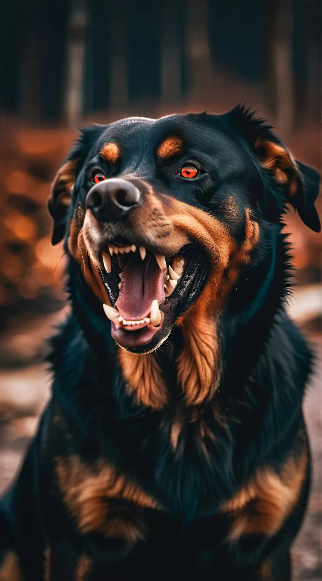 ai character: Aggressive dog background