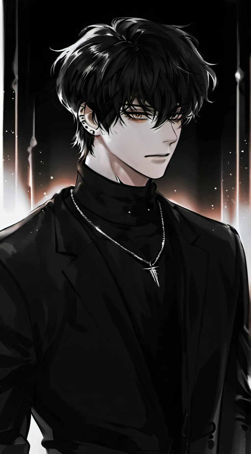 ai character: aaronix. (bl) background