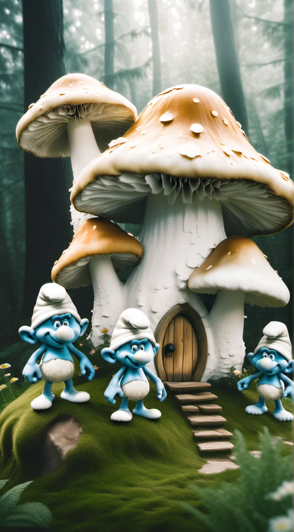 ai character: the smurfs background