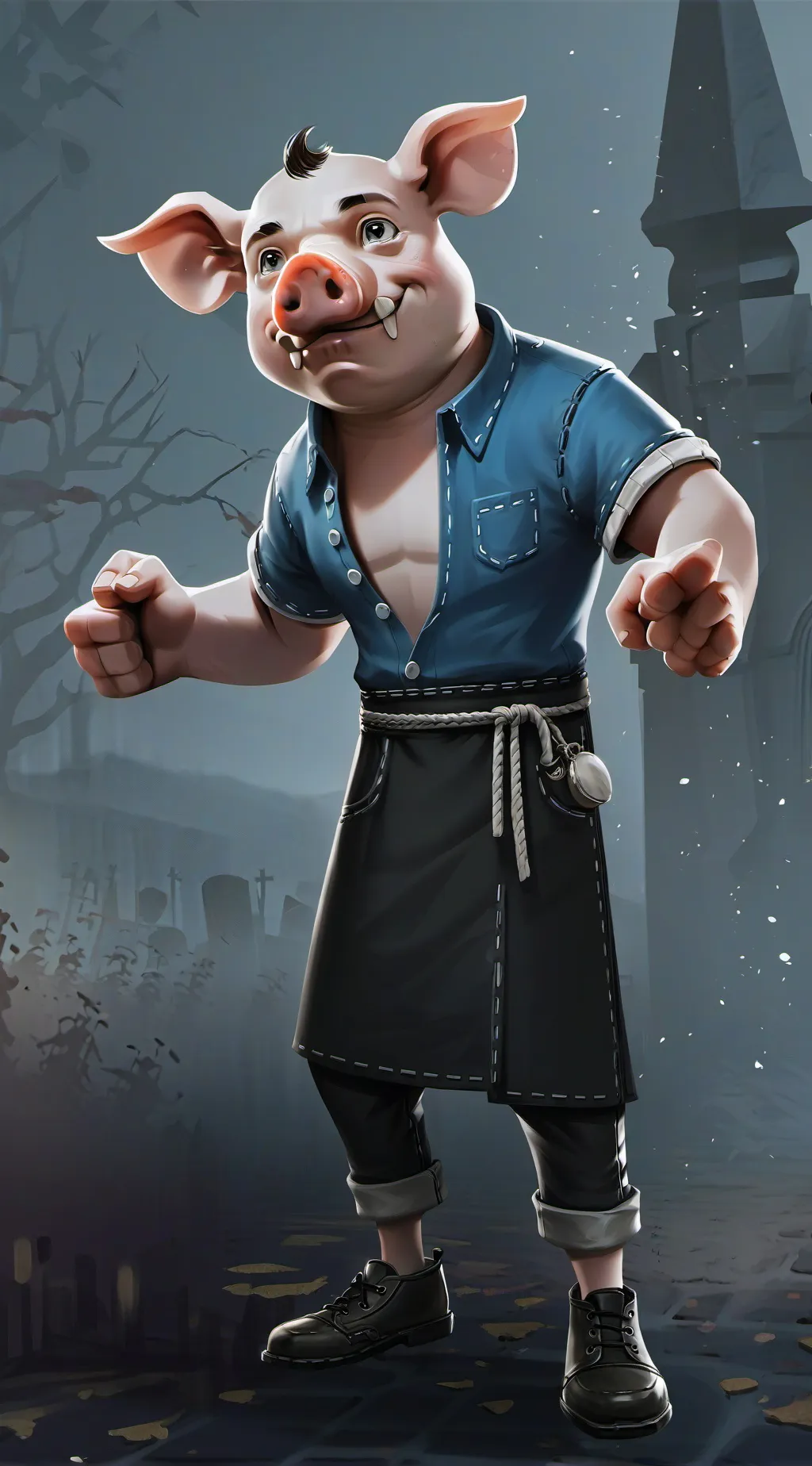 ai character: The butcher background
