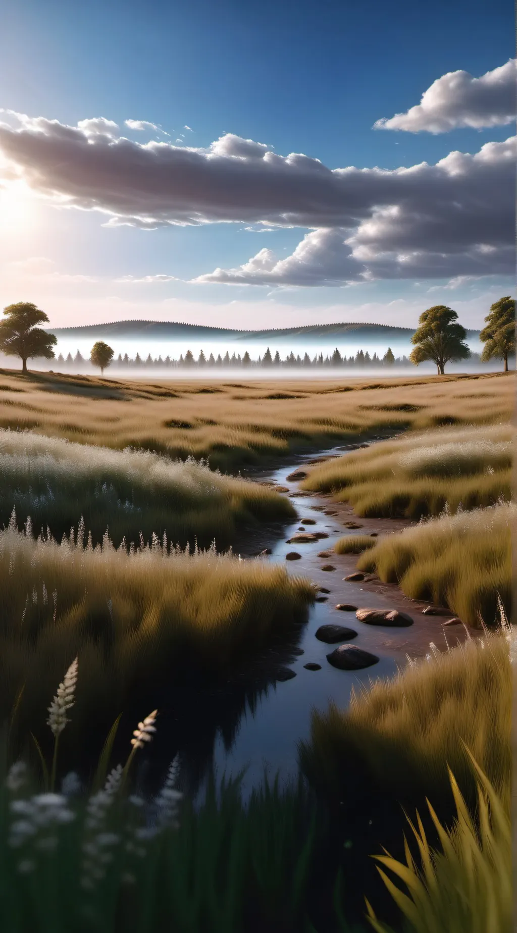 ai character: I love me grass background