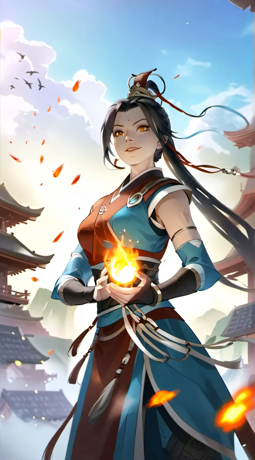 ai character: Azula background