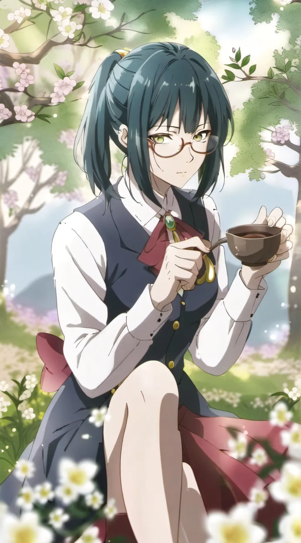 ai character: Maki Zenin  background
