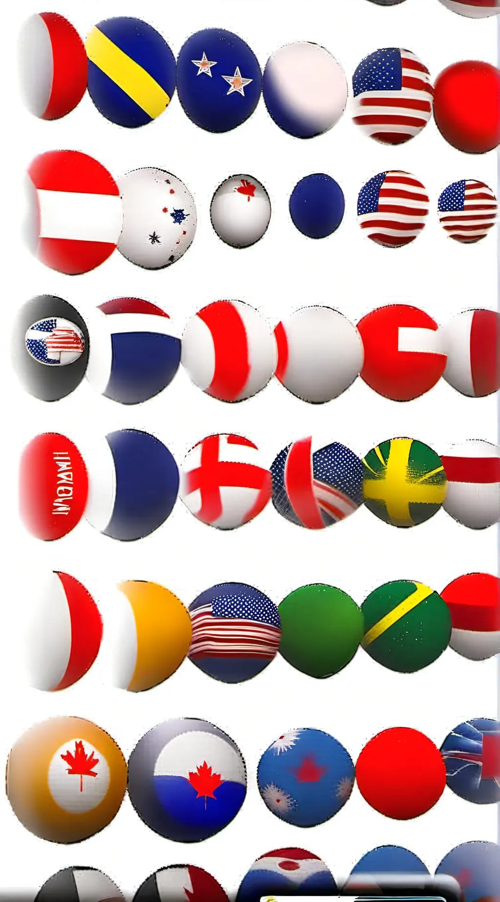 ai character: CountryBalls. background