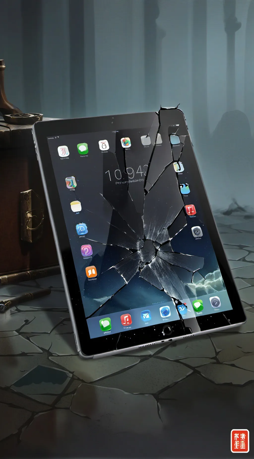 ai character: iPad Air 1 background