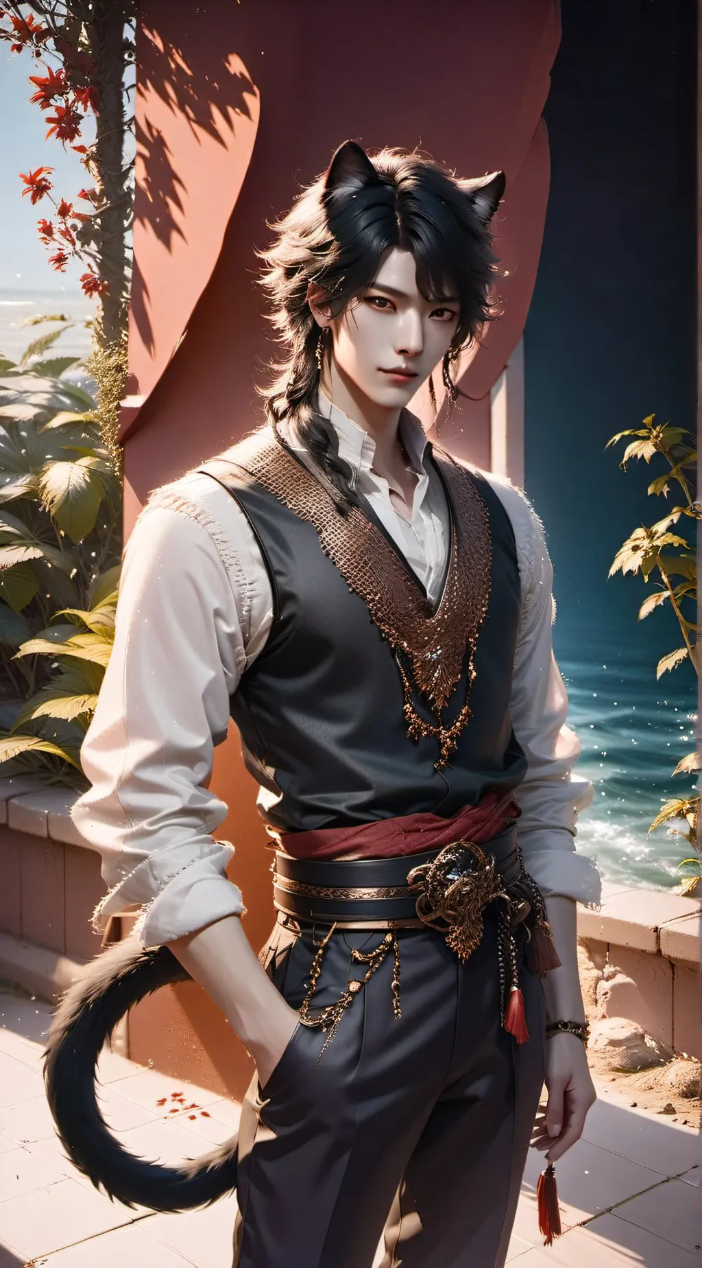 ai character: leo background