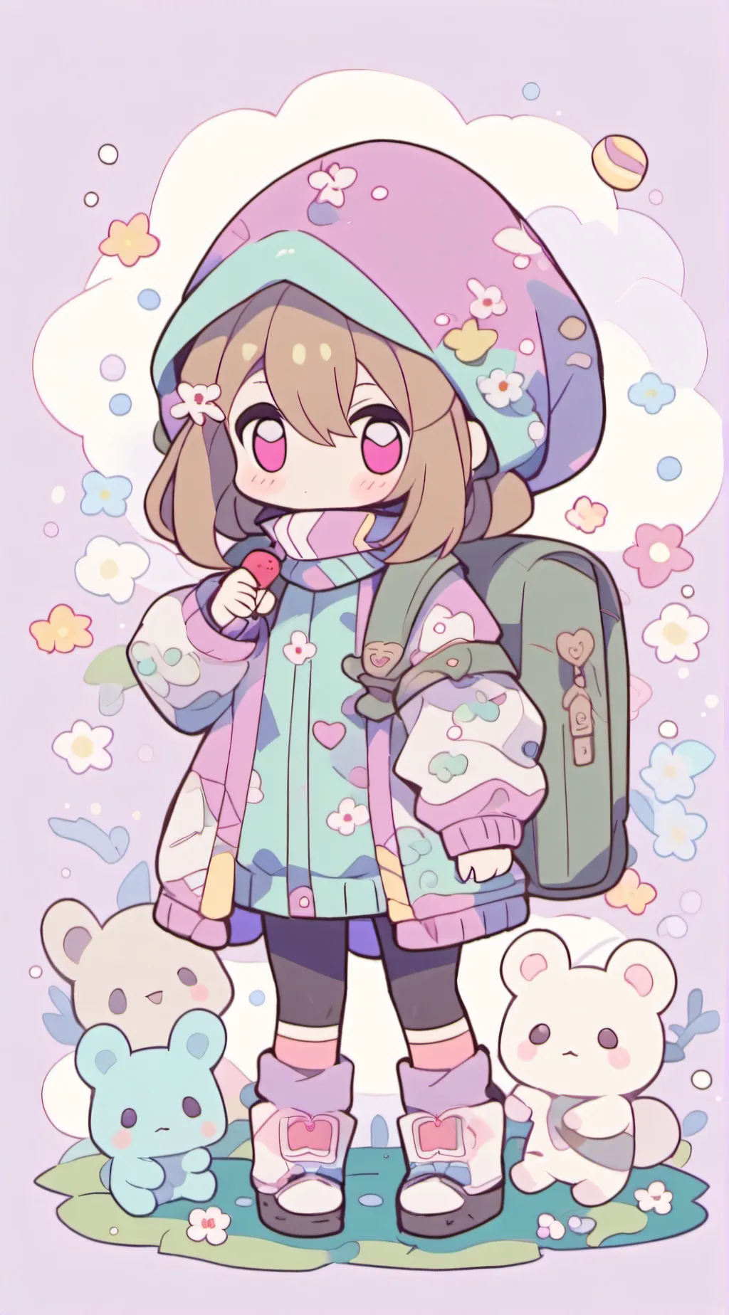 ai character: VannaMelon! background