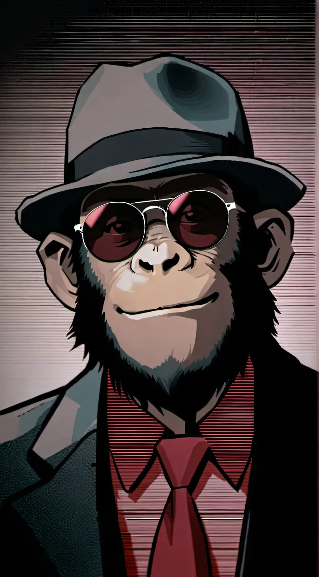 ai character: monky background
