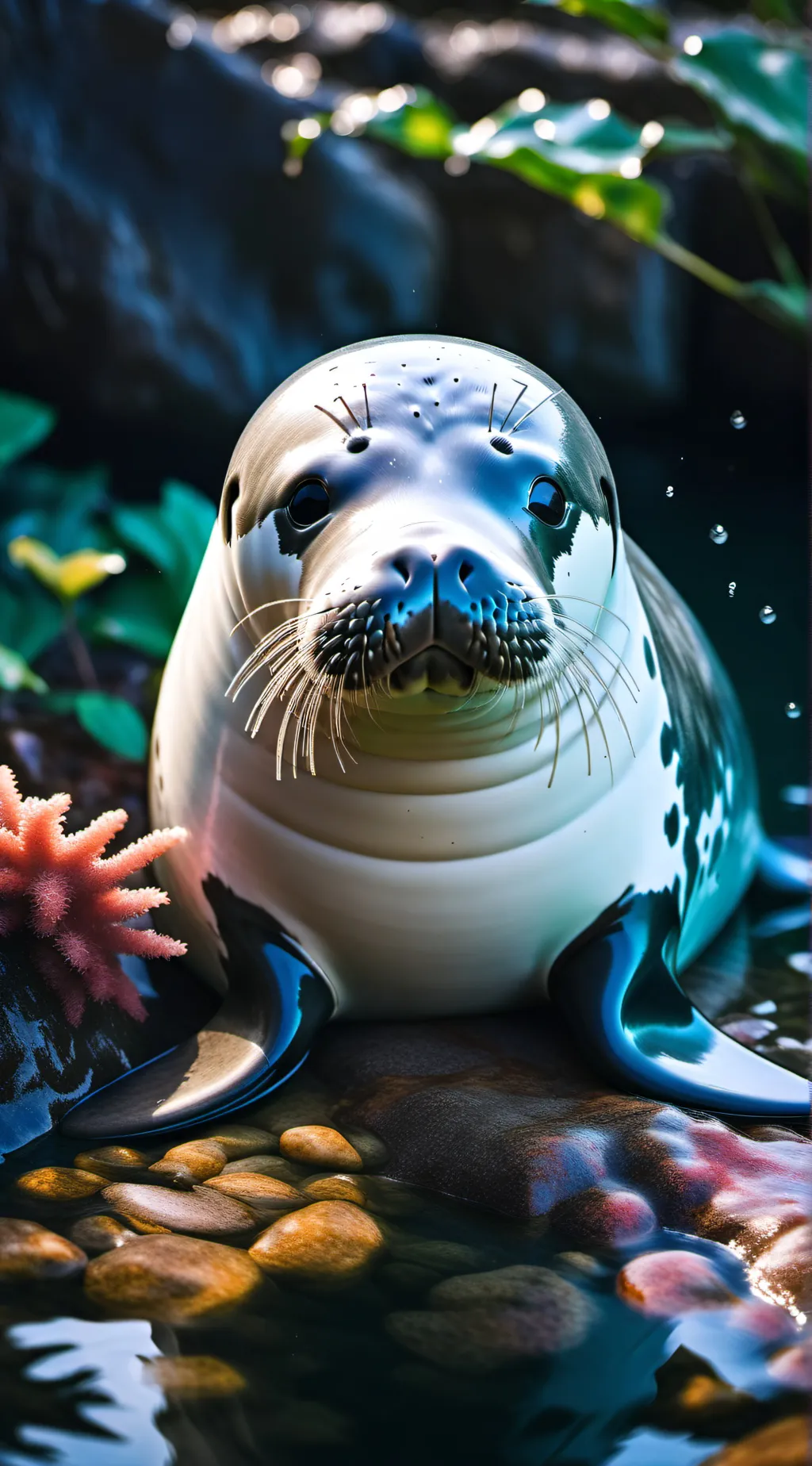 ai character: Fatty seal (you) background