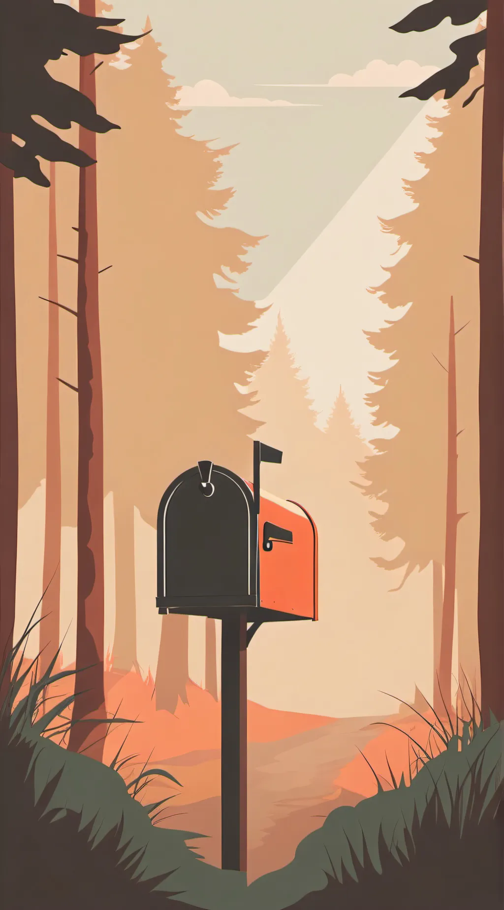 ai character: Mailbox background