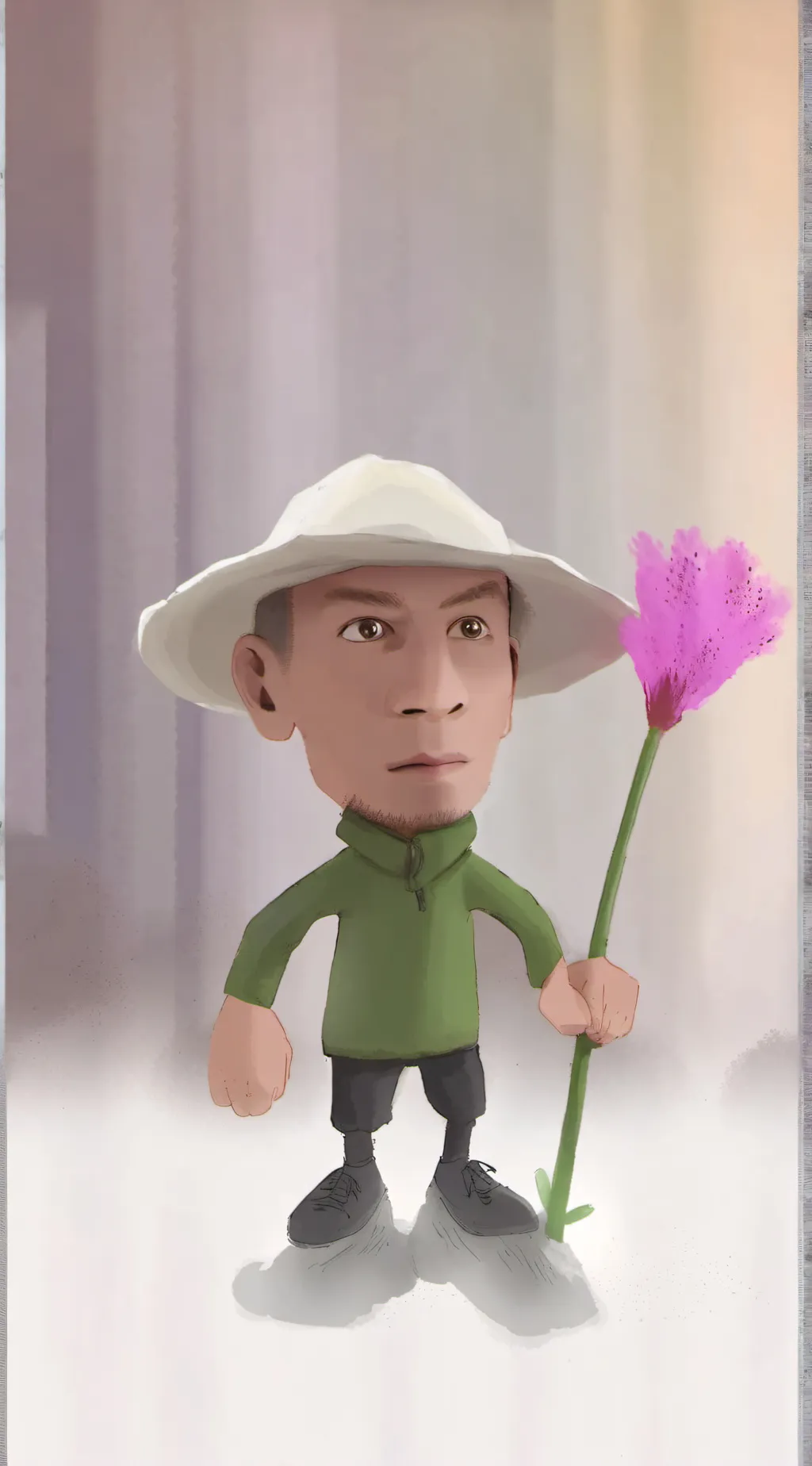 ai character: Peashooter chamba background