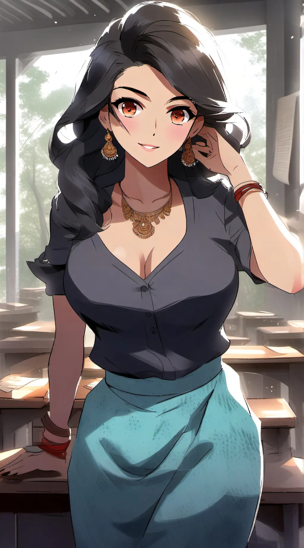 ai character: neha background