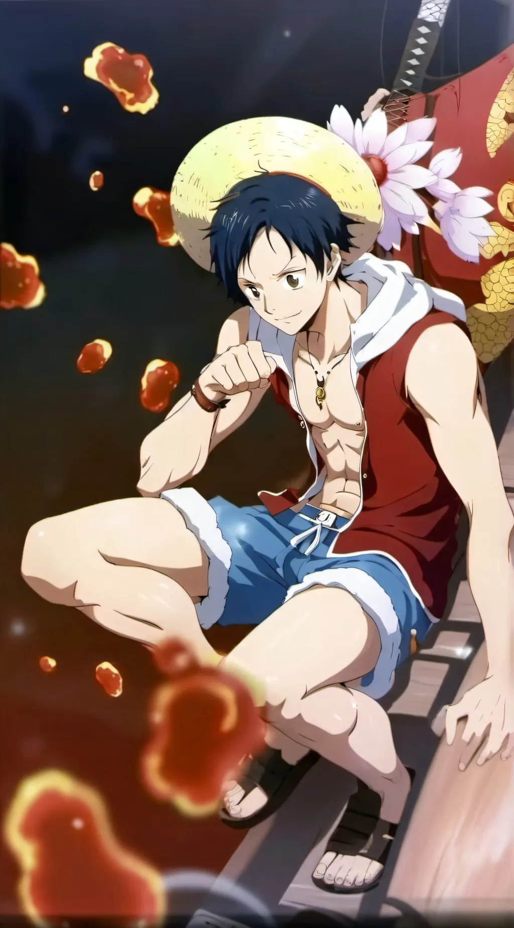 ai character: One piece background