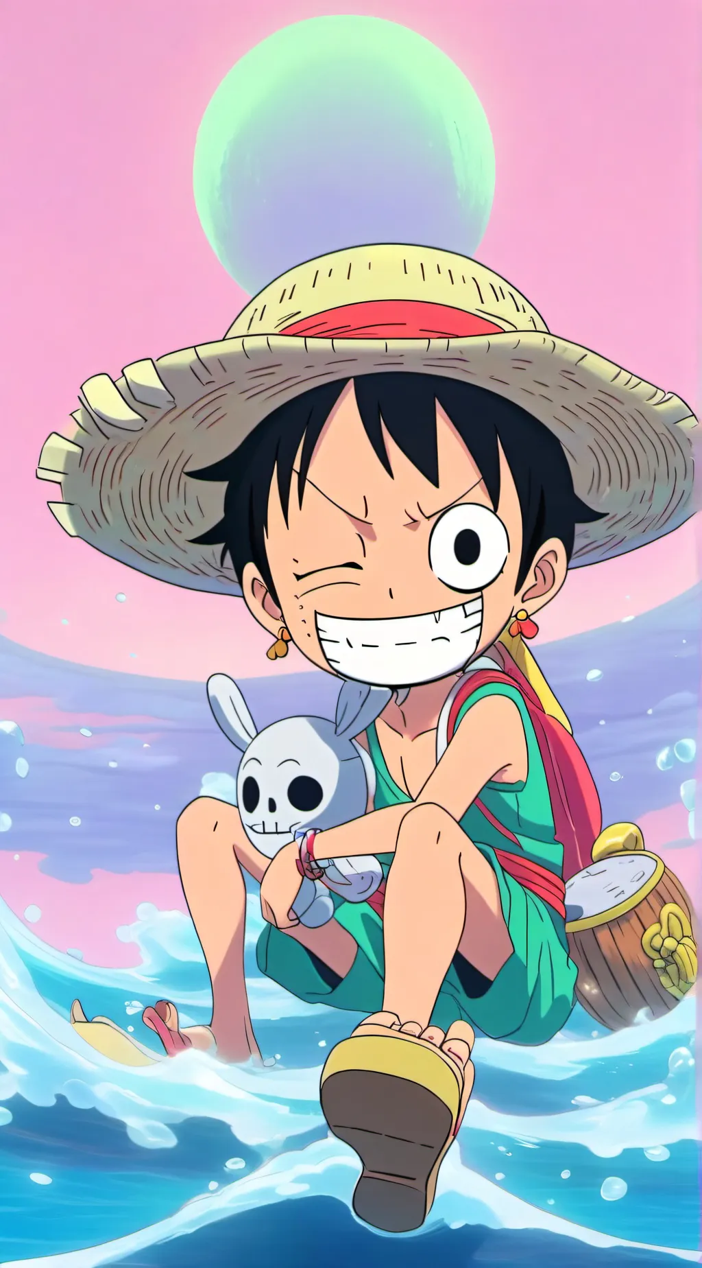 ai character: strawhat pirates background