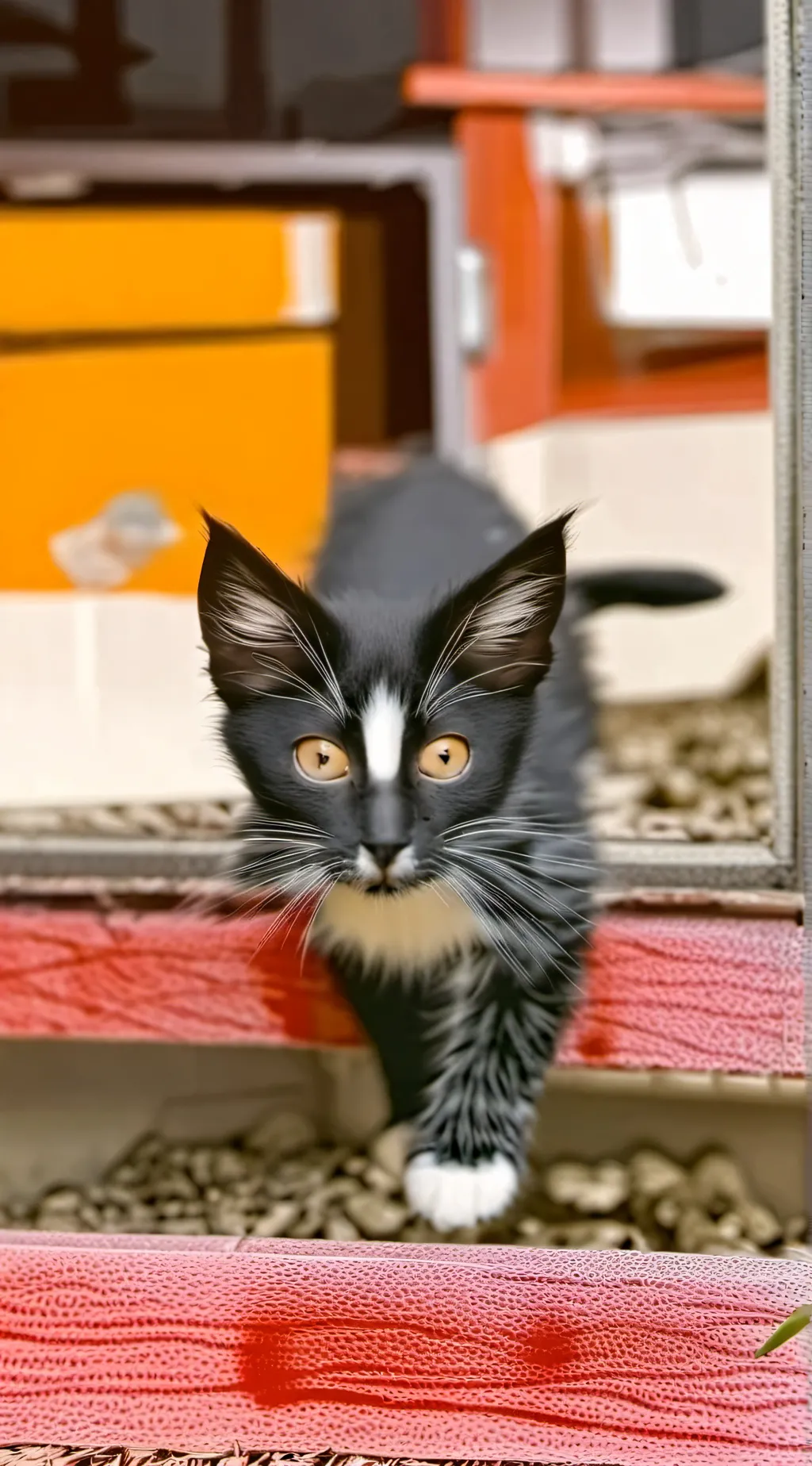 ai character: Disabled cat  background
