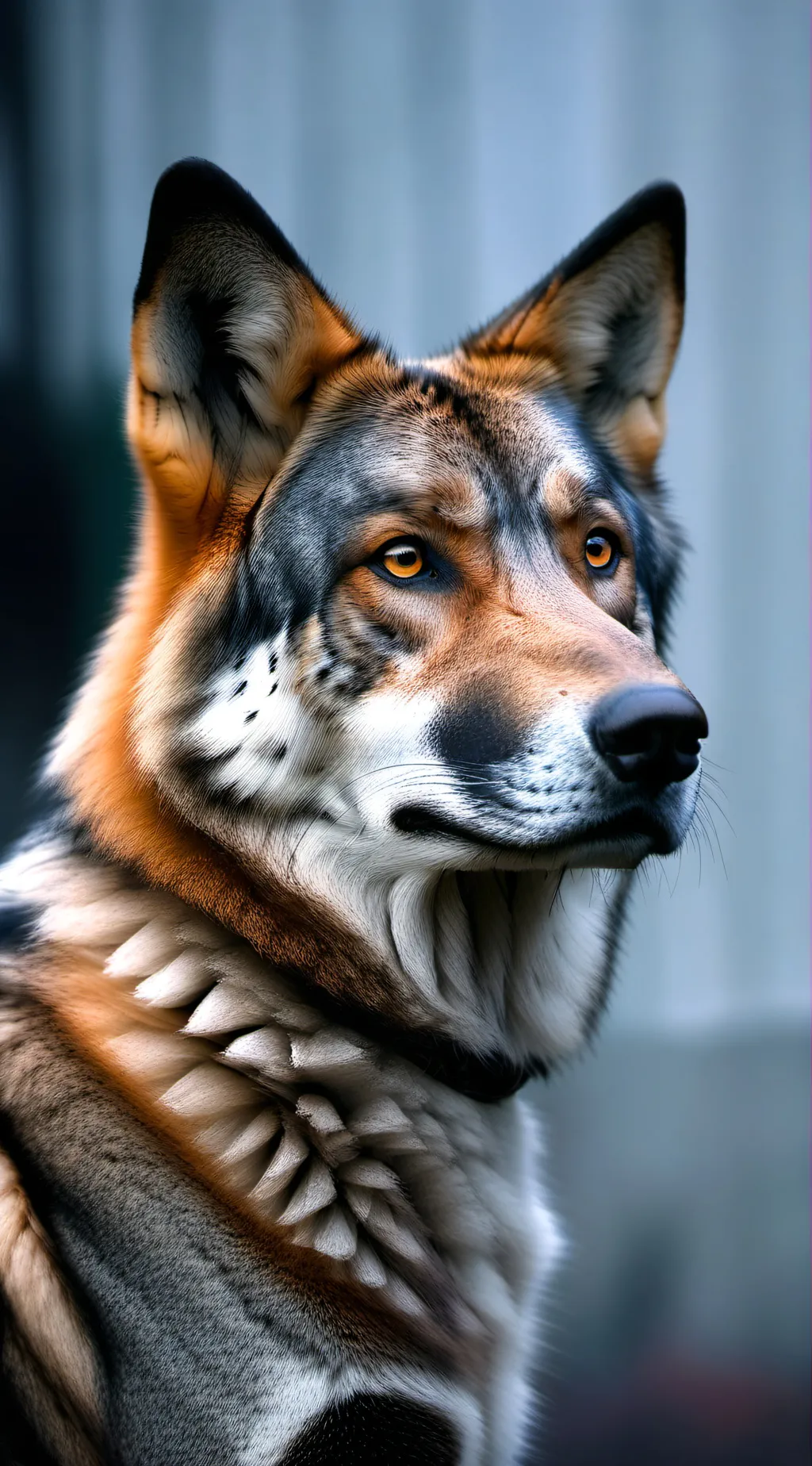 ai character: cute wolf background
