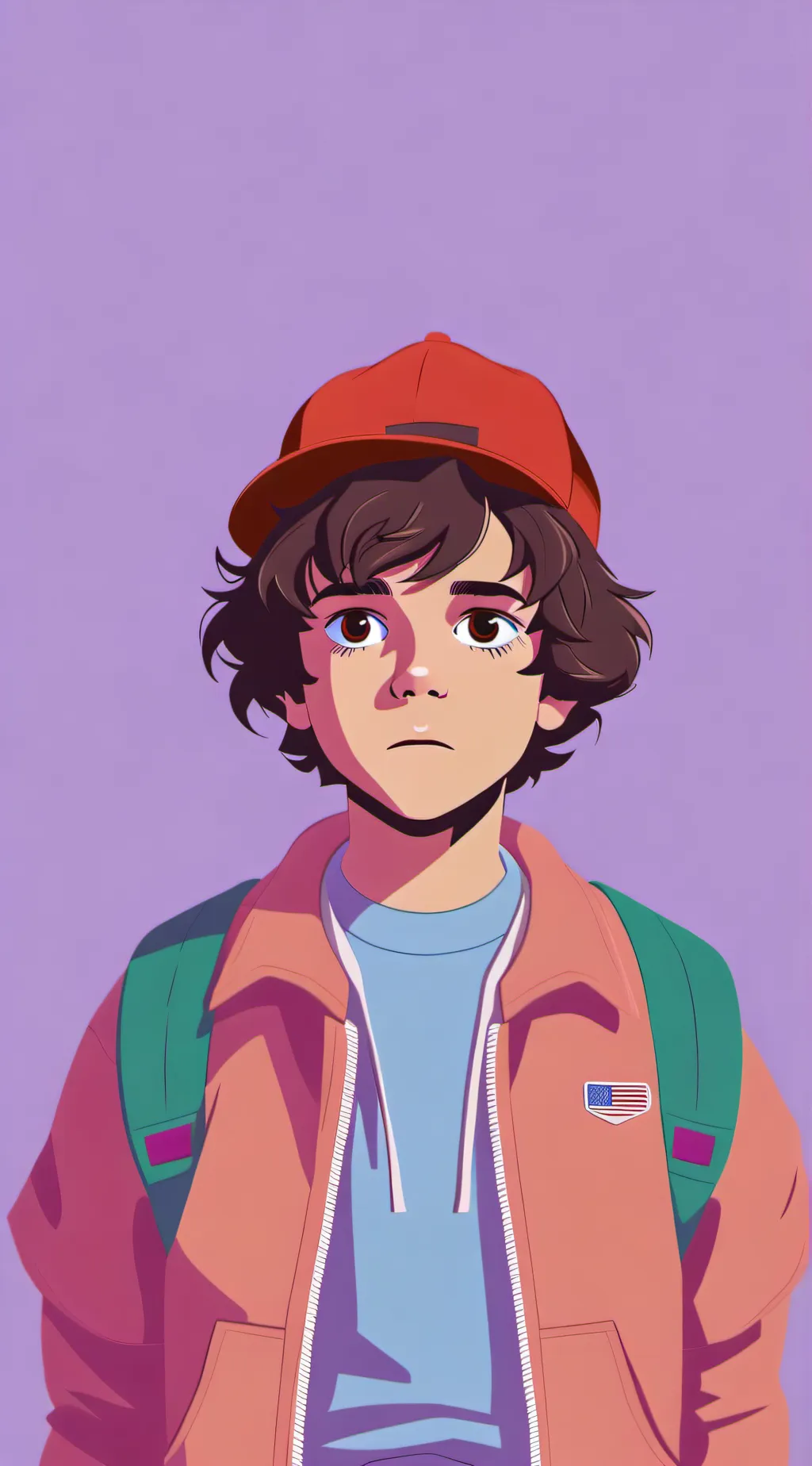 ai character: Mike wheeler ST background