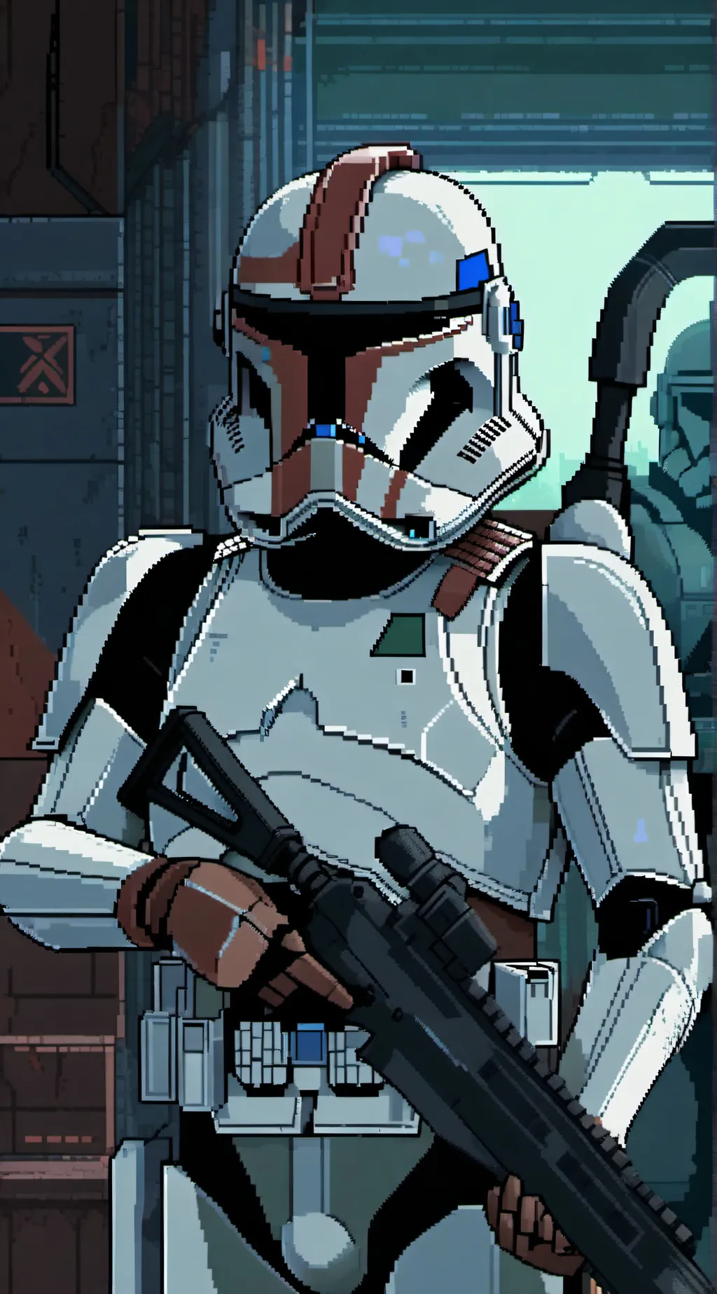 ai character: Shock trooper  background
