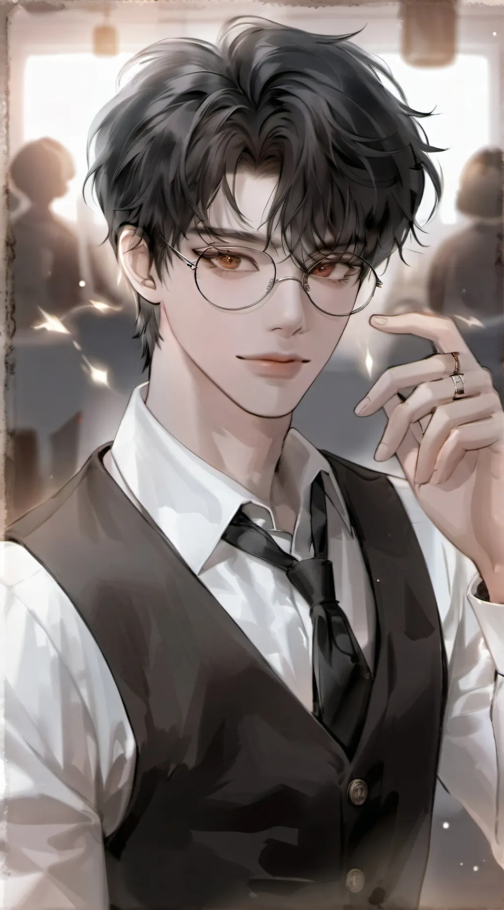 ai character: Adrien background