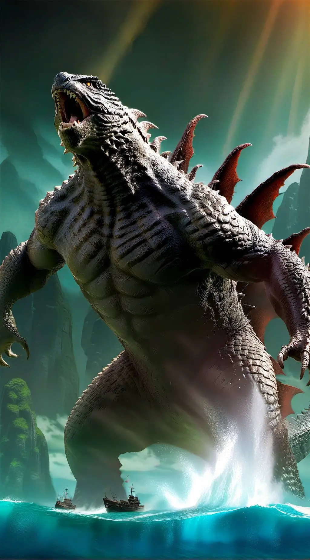 ai character: Monsterverse background