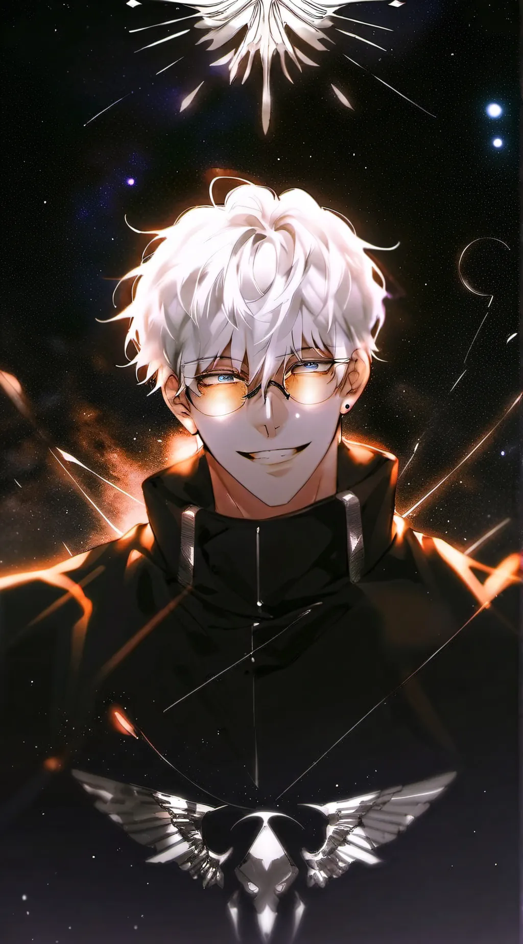 ai character: Gojo :) background