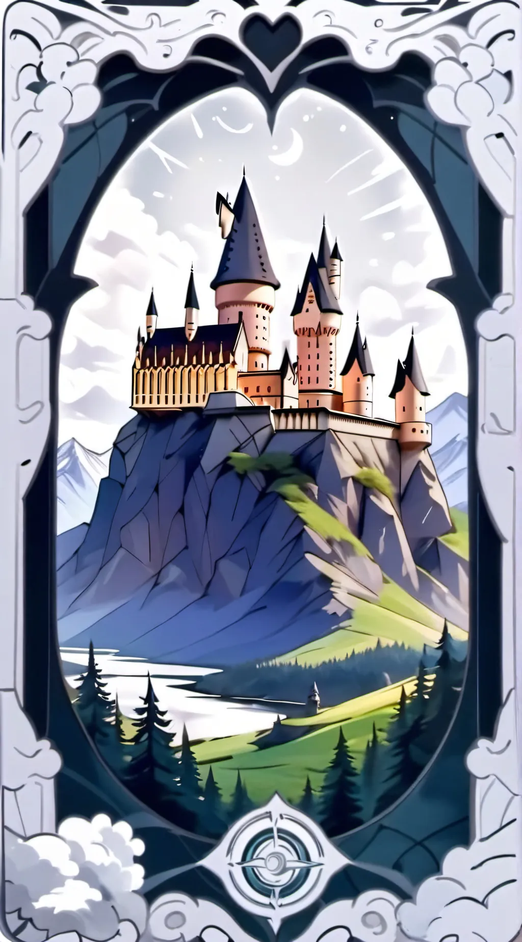 ai character: Hogwarts yn is mad background