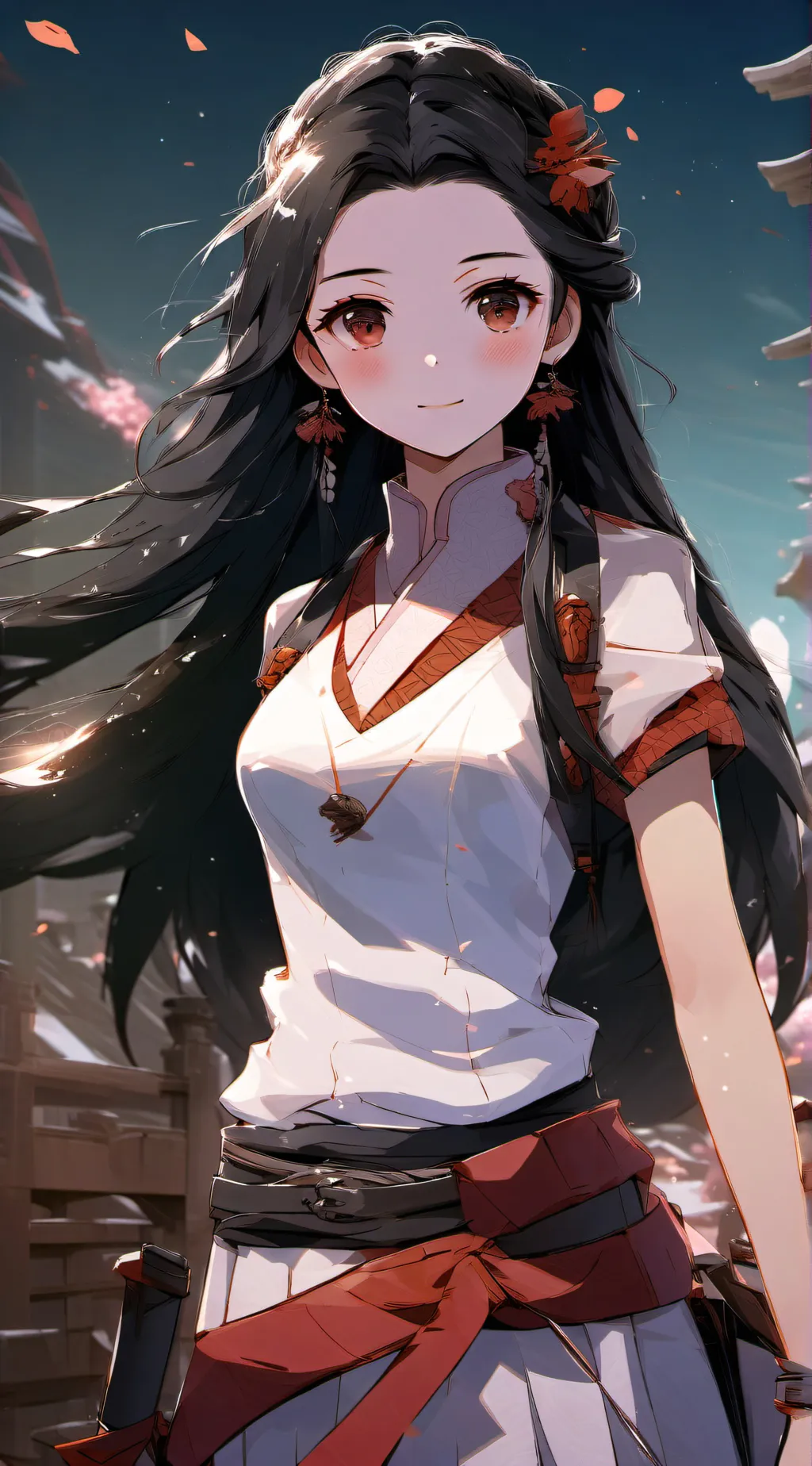 ai character: nezuko background