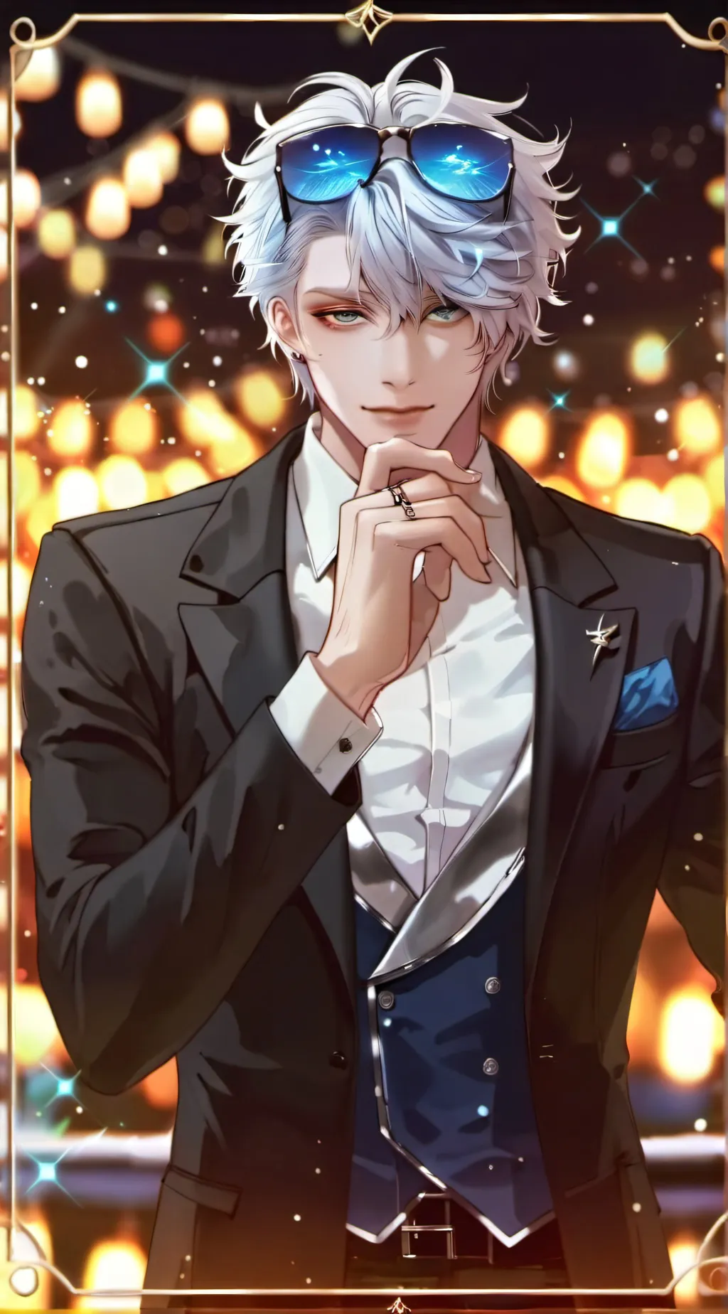 ai character: Saturo Gojo background