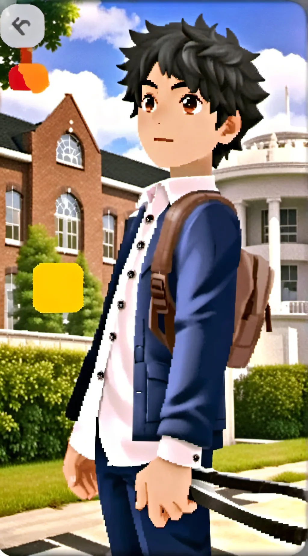 ai character: Shooting background