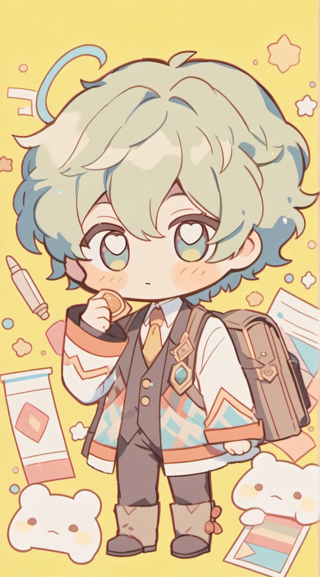 ai character: Oliver  background