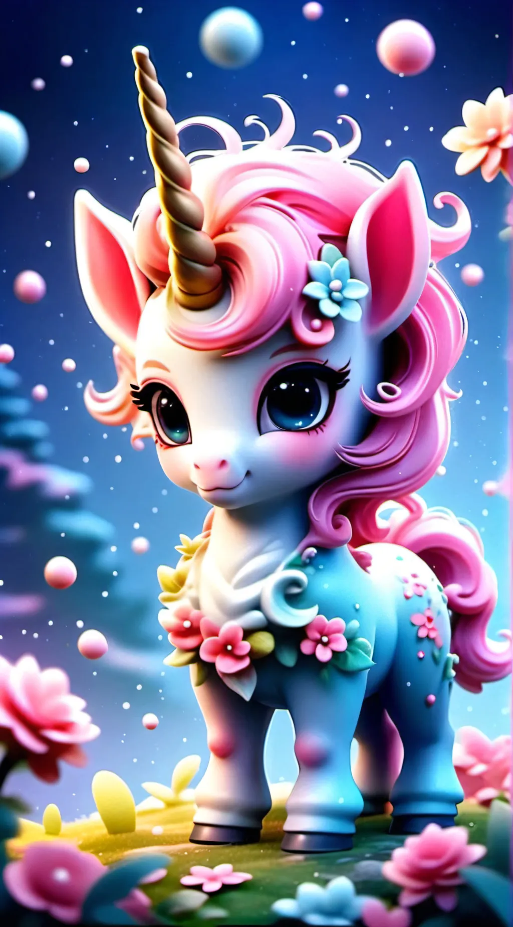 ai character: Unicorn background