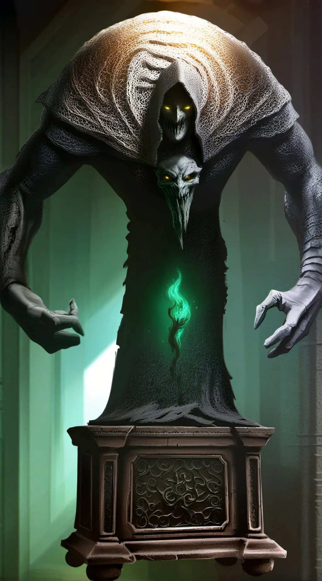 ai character: Mr death background