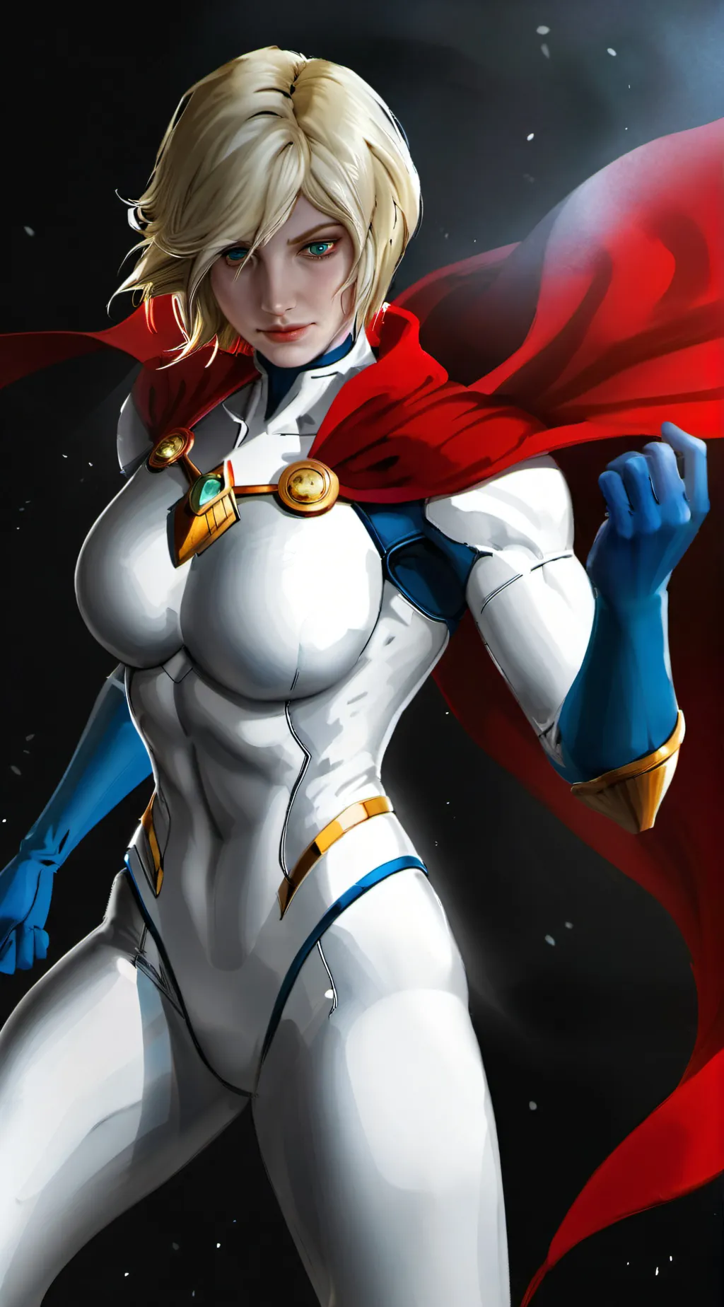 ai character: power girl background