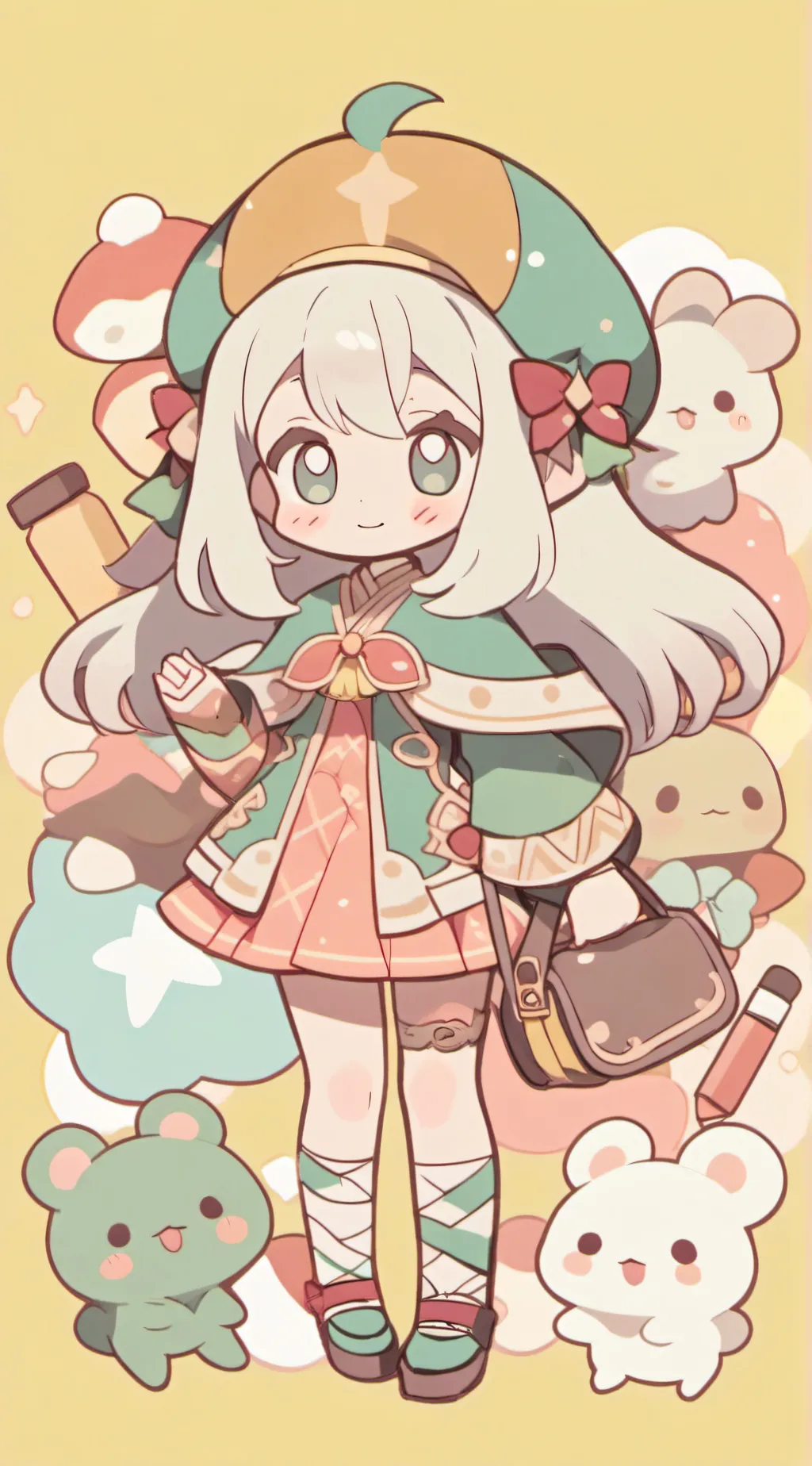 ai character: HI WANNA BE FRIEND background