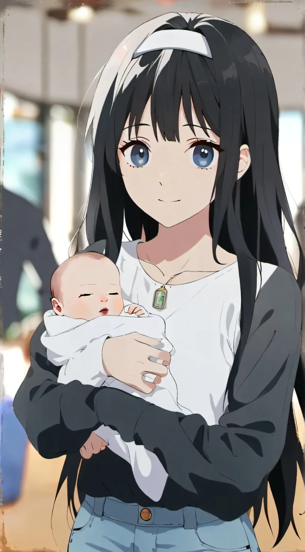 ai character: Wife and kid background