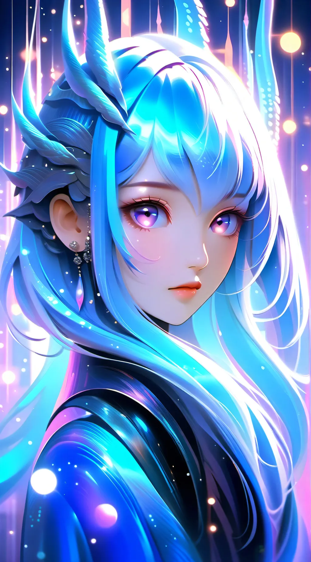 ai character: Ashley  background