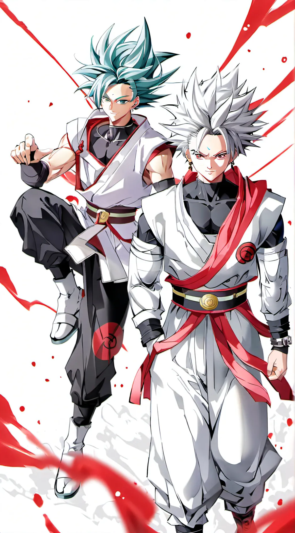 ai character: goku black+zamasu background