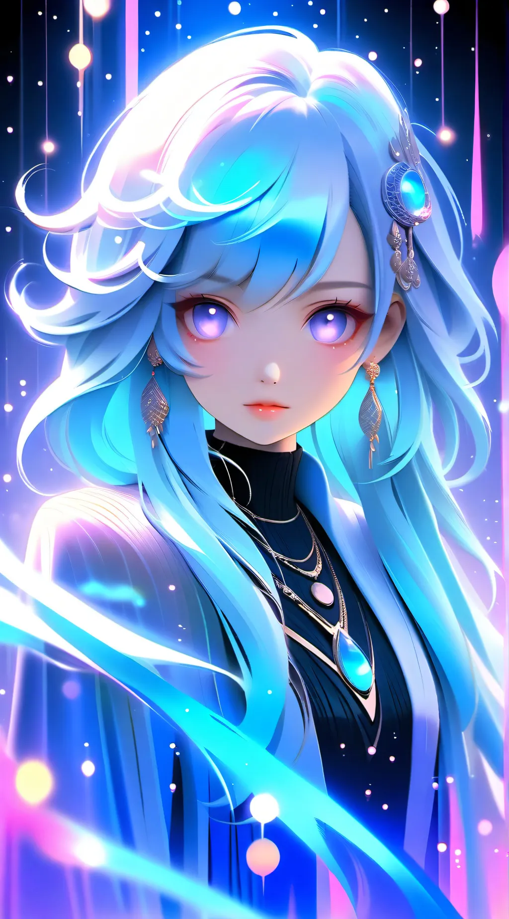 ai character: Aurora background