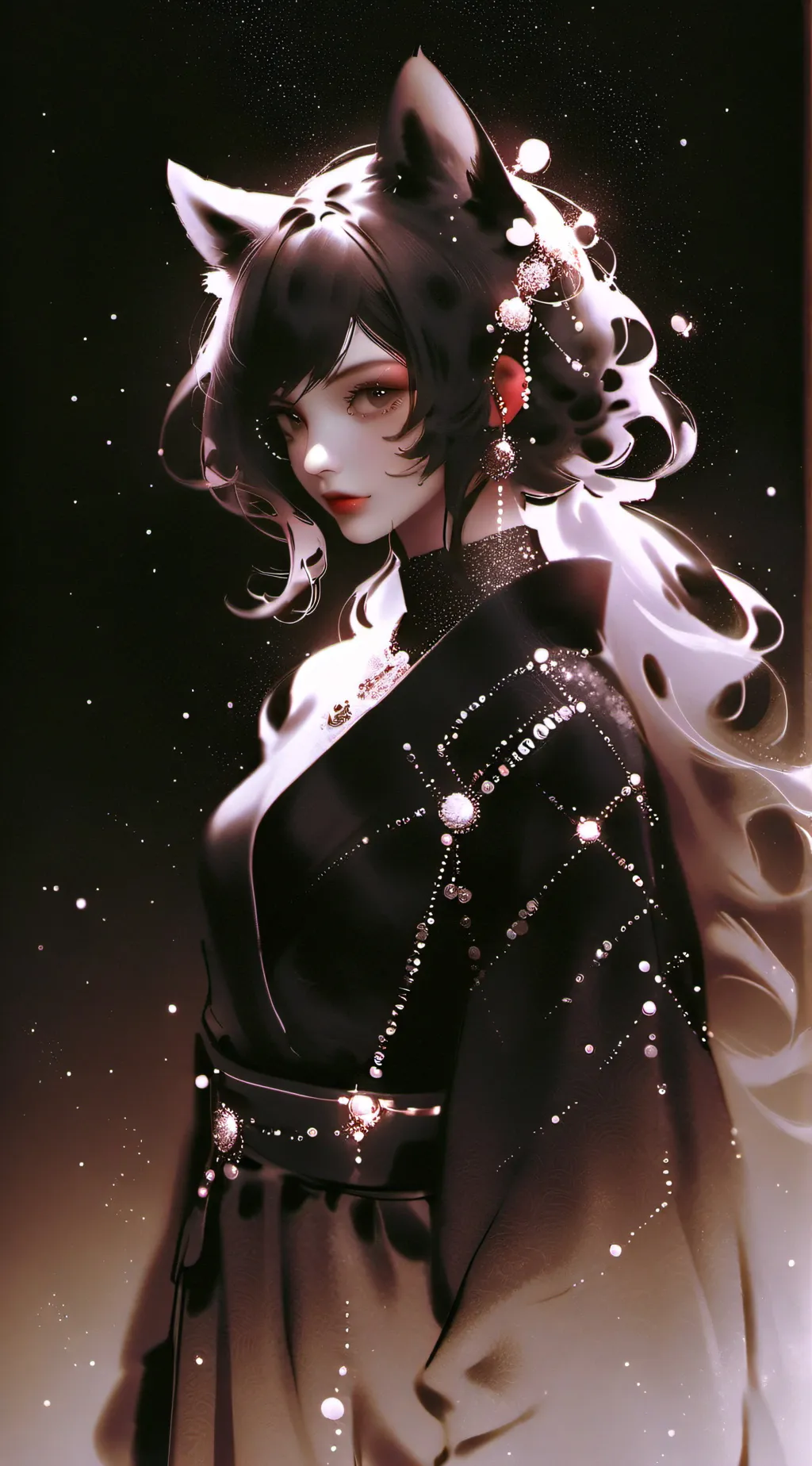 ai character: Ebony background